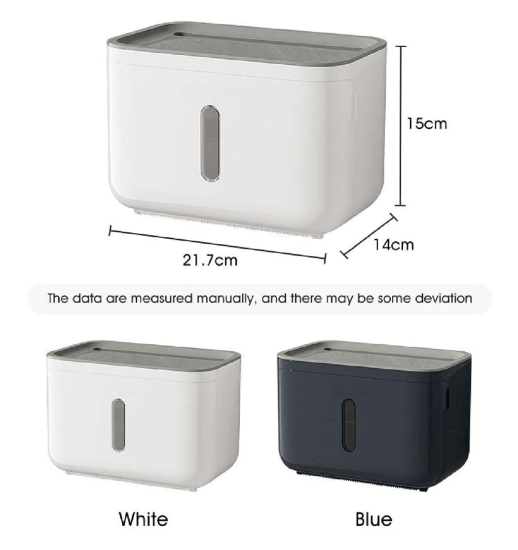 Stelvon Self Adhesive Toilet Paper Holder for Bathroom with Mobile Stand, Wall Mounted Tissue Paper Holder