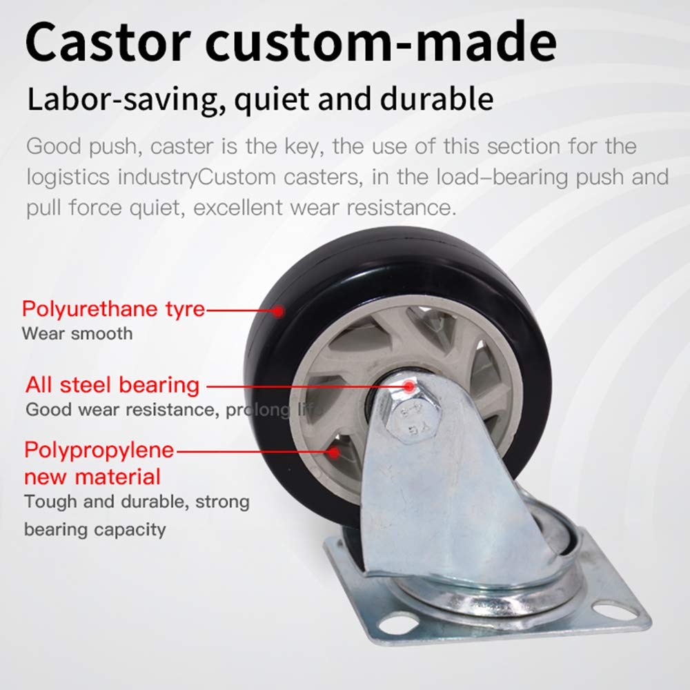 Easylift 300kg Capacity Plastic Foldable Platform Trolley for Heavy Weight/Material