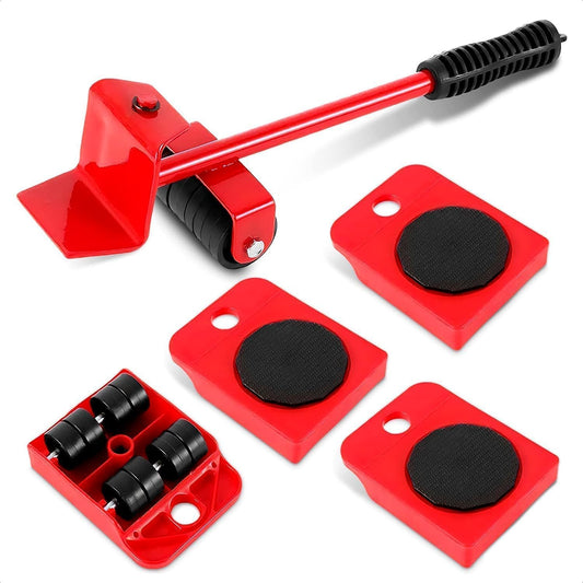 Shiftora Furniture Lifter and Shifter Tool – 4-Piece 3.9" x 3.15" Sliding Pad Kit for Easy Moving