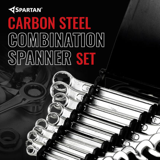 SENTRY Carbon Steel Combination Spanner Set/Wrench Set/Tool Kit Multipurpose Home Use and Professional Spanners