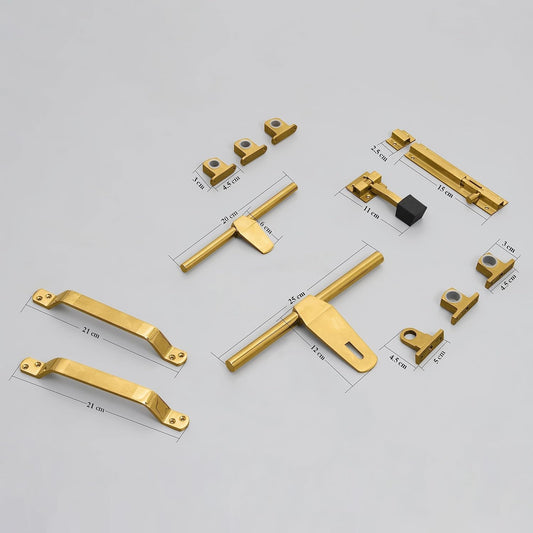 Prolinek Stainless Steel Door Kit for Single Door | Durable Door Hardware & Accessories Set