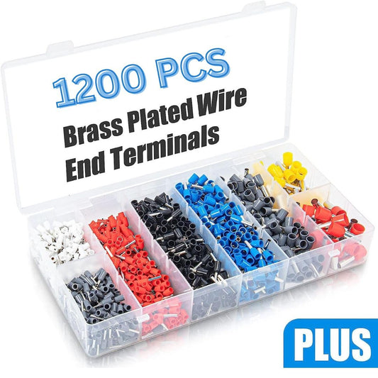 Craftcore Tool Kit, Ferrule Crimping Tool Kit with 1200PCS Wire End Ferrules & Crimper Plier