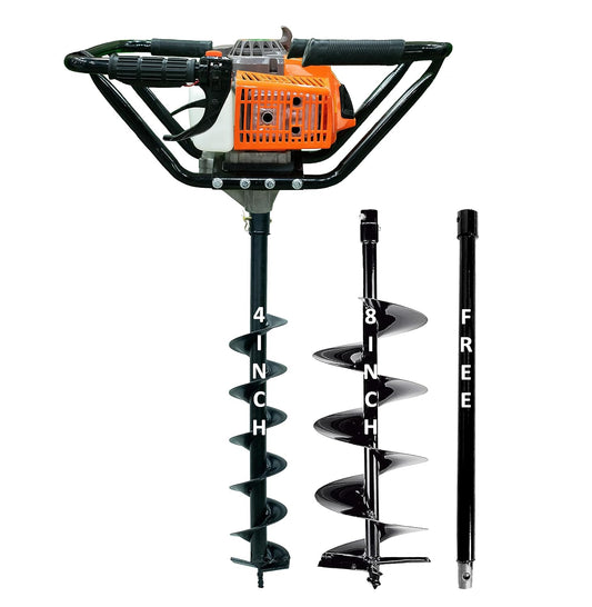 Draxel 63CC Heavy Duty Earth Auger Machine with 2-Stroke Petrol Engine for Fencing, Plantation & Hole Digging